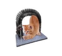 Cat Kitten Massaging Scratching Scratcher Pet Arch Self Grooming Groomer Soft Comfortable Bristles Scratching Play Nip Animal Luxury Cute, Catnip, Toy for extra fun