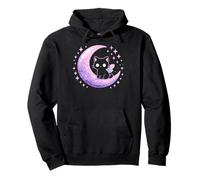 Cat Kitty Butterfly Moth Purple Pink Alt Kawaii Pastel Goth Pullover Hoodie