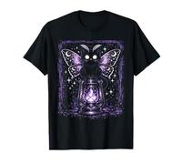 Cat Kitty Lunar Moth Purple Kawaii Pastel Goth Alt Aesthetic T-Shirt