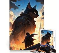 Cat Knights︰ Feline Fantasy Warriors 1000 Piece Jigsaw Puzzle for Adults Mind Exercise Cozy Pastime Exact Cut Chic Xmas Gift (50x75cm)