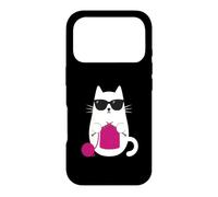 Cat Knitting Sunglasses Yarn Crochet Needlecraft Crafter Case for iPhone 17 Pro