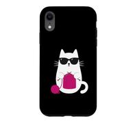 Cat Knitting Sunglasses Yarn Crochet Needlecraft Crafter Case for iPhone XR