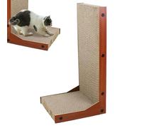 Cat L Shape Scratcher - 40cm Corrugated Pet Scratch Pad, Furniture Guard, Robust Scratching Board, Anti Wear Rest Pad | Multiroom For Balcony Bedroom Living Room Study Daily Play Exercise