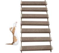 Cat Ladder 10x39 Inch Hanging Wooden Cat Bridge Wrapped with Linen Rope Scratch Resistant Ladder for Indoor Cats Supplies Pet Supplies.