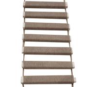 Cat Ladder 10x39 Inch Hanging Wooden Cat Bridge Wrapped with Linen Rope Scratch Resistant Ladder for Indoor Cats Supplies Scratching Post Climbing Frame for Indoor Cats