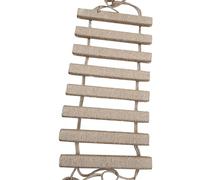 Cat Ladder 20x10 Inch Hanging Wooden Cat Bridge Wrapped with Linen Rope Scratch Resistant Ladder for Indoor Cats, Supplies Pet Scratching Post Pet for Indoor Cats Bridge