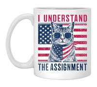 Cat Ladies For Kamala Harris Mug - I Understand The Assignment Kamala Harris Childless Cat Lady - Kamala Harris Mug - Childless Cat Lady For Kamala Mug - Madam President Gift For Cat Lover Cat 11oz