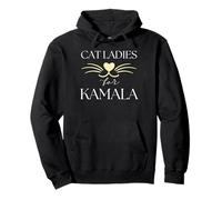 Cat Ladies for Kamala Harris President 2024 Graphic Tee Pullover Hoodie