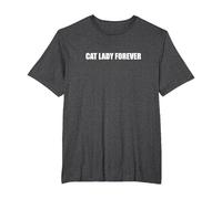 Cat Lady Forever T-Shirt, Men's Big and Tall, Dark Heather Grey, 2X Tall