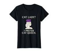 Cat Lady I Prefer Cat Queen Funny Cat Lover novelty T-Shirt