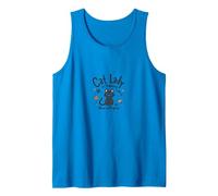 Cat Lady in Training: Meow in Progress Tank Top, Men, Sapphire, XXL