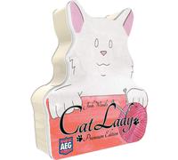 Cat Lady Premium Edition - AEG Card Game Collector Tin Collect and Rescue Cats and Strays Family Fun Cute Art 2 to 4 Players 30 Minute Play Tim