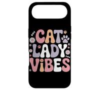 Cat Lady Vibes Retro Groovy Cute Cat Lover Case for iPhone Air