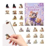 Cat Laptop Sticker - Waterproof Skateboard Stickers | Clear Cat Decals for Laptop Luggage Cup Computer Mobile Phone Skateboard Guitar Decor Cute Cartoon Cats Vinyl Sticker -P