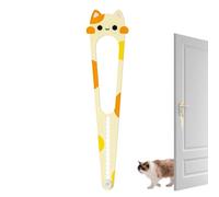 Cat Latch for Door | Interior Door Stopper - No Drill 15 Sizes Adjustable Cat Latch for Bedroom Nursery Apartment Closet Toilet Rental Property Pantry Pet Containment