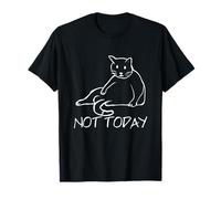 Cat - Lazy Cat - Not Today - Cute Cat T-Shirt