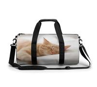 Cat Lazy Sport Duffel Bag Gym Bag Weekend Overnight Bag for Travel Camping Hiking Beach 45x23x23cm