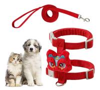 Cat Leashes | Anti-Escape Puppy Clothes With Dance Lion Decor - Adjustable Cat Chest Harness And Leashes, Pet Outdoor Wear Supplies For Walking, Jogging, Training