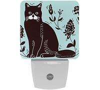 Cat LED Night Light Plug-in, Dusk to Dawn Sensor, Energy Efficient, Ideal for Home Office Bedroom, Bathroom, Nursery, Hallway, Kitchen, 2 Pack