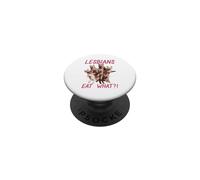 Cat Lesbians Eat What Shocked Funny PopSockets Adhesive PopGrip