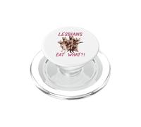 Cat Lesbians Eat What Shocked Funny PopSockets PopGrip for MagSafe