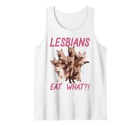 Cat Lesbians Eat What Shocked Funny Tank Top