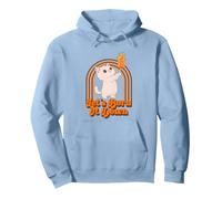 Cat Let's Burn It Down Pullover Hoodie, Adult Unisex, Dusty Blue, Large