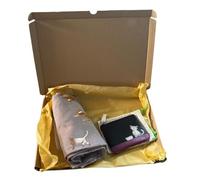 Cat Letterbox Gift Set - Gold Cat Print Scarf & Genuine Leather Cat Coin Purse with Appliqué Design - RFID Protection, Card Slot & Keyring - Gift Bag with Optional Gift Tag - 12 × 10 × 1 cm