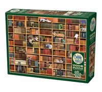 Cat Library 1000 Piece Puzzle Board Game - Brand New Sealed