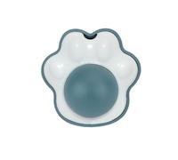 Cat Lick Ball Toy with Catnip in Paw Shape Holder with Self Adhesive Back