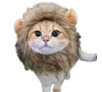 Cat Lion Mane - Kitten Dress Up Lion Mane Wig - Washable Funny Kitten, Chic Costume Lion Hair Hat for Christmas, Halloween