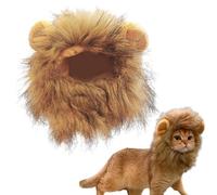 Cat Lion Mane - Pet Lion Wig, Furry Cat Costume, Funny Hat | Soft Realistic Mane Wig with Ears for Cats or Small Dogs Dress Up Pet Parade Photo or Themed Events
