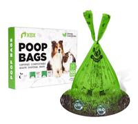 Cat Litter Bags for Poop, Compostable Kitty Poop Bags, 100 Count Unscented Disposal Waste Bags with Handle, Fit Any Scoop, Odor Sealing and Leakproof Dog Pooper Bag