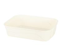 Cat Litter Box 15.2x10.4x3.5 Inch, Plastic Open Top Self Cleaning for Small Pets