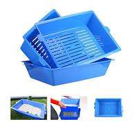 Cat Litter Box, 3 Sifting Cat Litter Box,Self Cleaning Litter Boxes for Cats,No Need to Shovel Lazy Litter Tray Can Reused,Easy to Clean and sieving Cat Litter Box