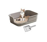Cat Litter Box,Anti-Splash High Sides - Easy Clean Litter Box For Multi-Cats | For Odor Control Indoor Kitten Senior Pet Home Office Apartmment Hotel Farmhouse Living Room