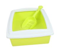 Cat Litter Box Bins Litter Trappers Metal Cat Litter Scoop Puppy Birthing Kit Cat Litter Bin Poop Bags for Cats Litter Cats Pride Litter Breeze Litter Pellets Fresh Light Green Abs Generic