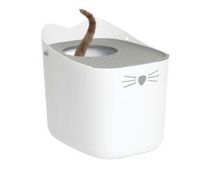 Cat Litter Box CATIT PIXI 2.0 Open Top Entry Litter Tray Pan No Spill Leak Proof