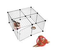 Cat Litter Box Dog Proof Enclosure: Dog Proof cat Feeding Station Cages Indoor Enclosure DIY Playpen Detachable Kennels Cats Crate, Size After Successful Assembly 29in*29in*14.56in