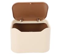 Cat Litter Box, Enclosed Cat Litter Trash Can with Press Type Lid Compact Multipurpose Mini Trash Can with Lid Easy Clean Countertop Space Saving Cat Poop Trash Can for Home