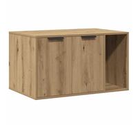 Cat Litter Box Enclosure Artisian Oak 80x50x45 cm Engineered Wood Hidden Furniture Side Table Storage Cabinet