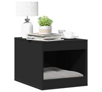 Cat Litter Box Enclosure Black 47x59x42 cm Engineered Wood Compact HideSideTable