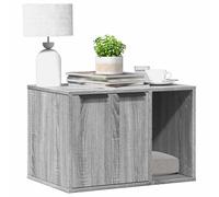 vidaXL Cat Litter Box Enclosure/Hidden House - Artisan Oak Engineered Wood, Side Table, Storage Cabinet - 80x50x45 cm
