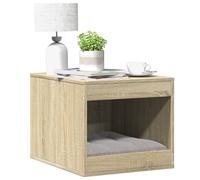 Cat Litter Box Enclosure Furniture Indoor Cat House Cabinet 47cm Oak
