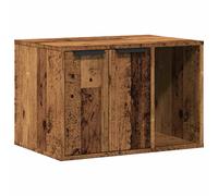 vidaXL Cat Litter Box Enclosure Smoked Oak 60x40x40 cm Engineered Wood