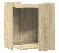vidaXL Cat Litter Box Enclosure – White Engineered Wood 42x42x51 cm