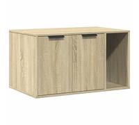 Cat Litter Box Enclosure Hidden Cat House Cat Cabinet Engineered Wood vidaXL