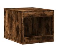 Cat Litter Box Enclosure Smoked Oak 47x59x42 cm Engineered Wood Hidden Furniture for Side Table Storage Cabinet