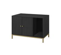 Cat Litter Box Enclosure with Scratching Mat