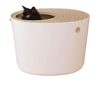 Cat Litter Box, High Capacity Ultra Wide-Angle Flip Design, Stainless Steel Material, Odor-Free and Leak-Resistant, Reduces Debris Splash